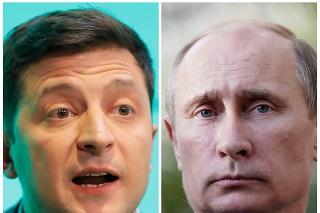 Volodymyr Zelenskyj a Vladimir Putin