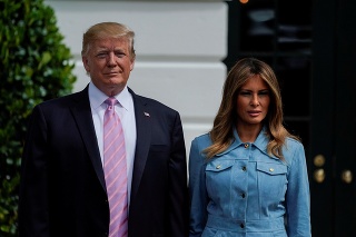 Americký prezident Donald Trump s manželkou Melanie