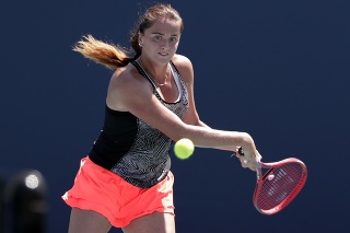 Na snímke slovenská tenistka Viktória Kužmová.