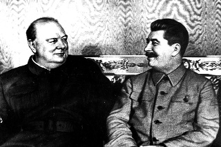 Stalin a Churchill sa v októbri 1944 stretli bez Roosevelta.