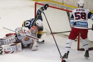 Zápas play off hokejovej Tipsport ligy MAC Budapešť proti HKM Zvolen. 