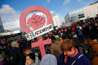 V Berlíne ľudia demonštrovali za práva žien.