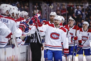 Slovenský hokejista Tomáš Tatar v drese Montrealu Canadiens. 