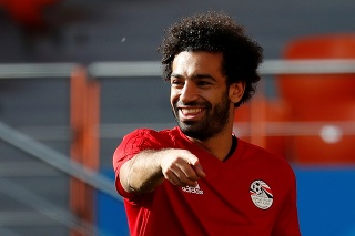 Futbalový útočník Mohamed Salah.
