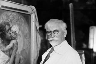 Alfons Mucha (* 1860 - † 1939): Svetoznámy maliar patrí  k najväčším menám secesného štýlu. 