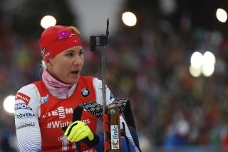 Slovenská  biatlonistka Anastasia Kuzminová.