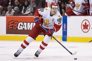 Ruský hokejista Klim Kostin. 