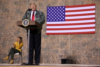 Donald Trump navštívil vojakov v Iraku