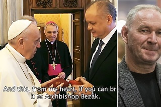 Pápež poslal po prezidentovi dar pre Bezáka. 