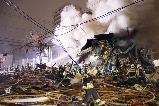 V japonskom Sappore sa pri výbuchu zranili desiatky ľudí.
