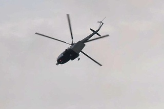 Vrtuľník letky Ministerstva vnútra SR monitoroval miesto havárie.