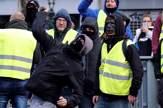 V Bruseli protestovali nespokojní občania proti vláde.