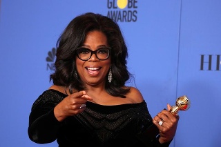 Oprah Winfrey na Zlatých glóbusoch 2018.