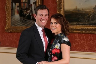 Princezná Eugenie so snúbencom Jackom Brooksbankom.
