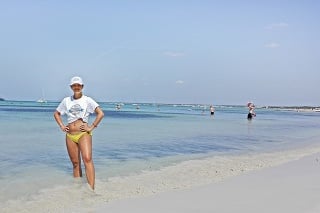 Romana sa na pláži Playa de Es Trenc cítila ako v Karibiku.