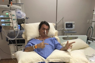 Jair Bolsonaro na nemocničnom lôžu