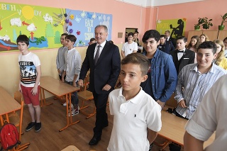 Prezident sa zúčastnil otvorenia školského roka na Základnej škole Staničná v Košiciach.