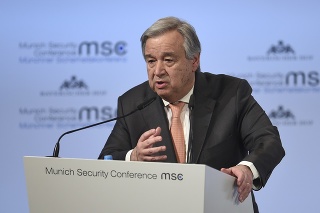 Generálny tajomník Organizácie spojených národov (OSN) Antonio Guterres.