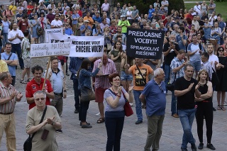 Protest Za slušné Slovensko v Prešove