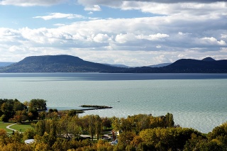 Landscape of Lake Balaton, Hungary ( Balatonboglar )