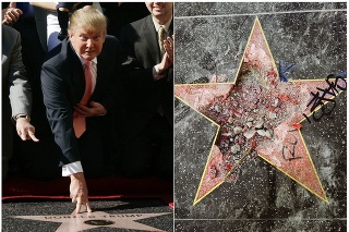 Donald Trump dostal hviezdu v roku 2007. Vandal ju zničil.