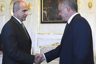 Policajný prezident Milan Lučanský na stretnutí s prezidentom Andrejom Kiskom.