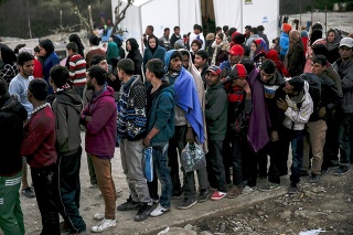 Utečenci v Grécku.