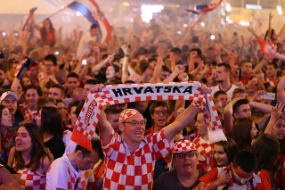 Fanúšikovia Chorvátska.