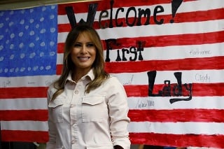 Melania Trump navštívila tábor pre deti migrantov.