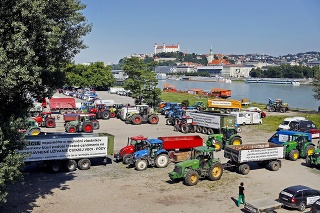 Desiatky pôdohospodárov sa usídlili na petržalskej strane Dunaja.
