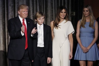 Donald Trump s rodinou. 