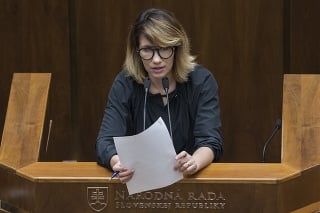 Podpredsedníčka parlamentu Lucia Ďuriš-Nicholsonová.