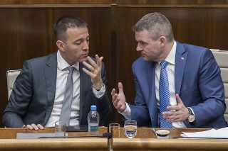 Opozícia vláde Pellegriniho na čele s novým ministrom vnútra Druckerom (vľavo) neverí.