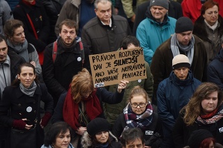 Protest Za slušné Slovensko v Trnave