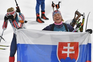 Na snímke slovenská biatlonistka Anastasia Kuzminová.