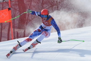 Slovenská lyžiarka Petra Vlhová počas prvého kola zjazdu v rámci kombinácie žien.