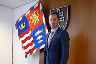Milan Majerský (46) vo svojom úrade.
