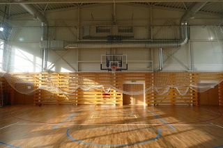 Novovybudovaná telocvičňa na Strednej odbornej škole technickej v Čadci.