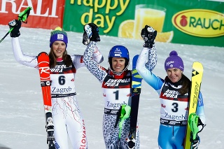 Historické double - Zuzulová vyhrala slalom v Záhrebe pred Vlhovou.