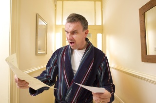 man wakes up to find another bill through the letterbox