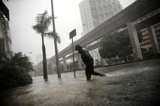 Hurikán Irma dorazil k Floride. 