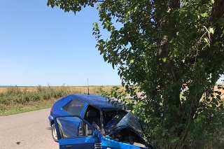 Mladík († 19) za volantom tohto osobného auta narazil do stromu.