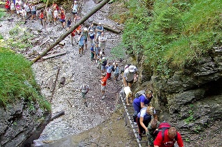 Roklina Suchá Belá je najnavštevovanejšou v Slovenskom raji.
