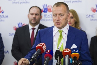 Boris Kollár  počas tlačovej konferencie 20. mája 2017.