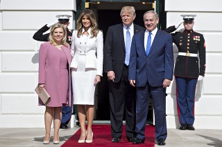 Trumpovci hostili premiérsky pár z Izraelu.