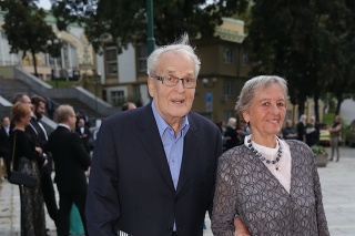 Brabec s manželkou v roku 2014.