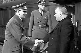 Kolaborant: Prezident Tiso sa stal verným spojencom nacistov fanaticky vedených Adolfom Hitlerom. 