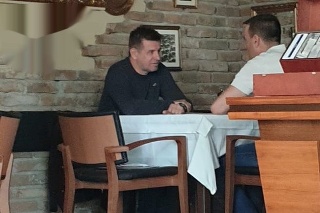 Lászlo Solymos a Tomáš Drucker boli spolu na obede.