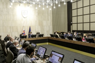 Snímka zo zasadnutia vlády.