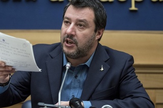Líder talianskej krajnej pravice Matteo Salvini.